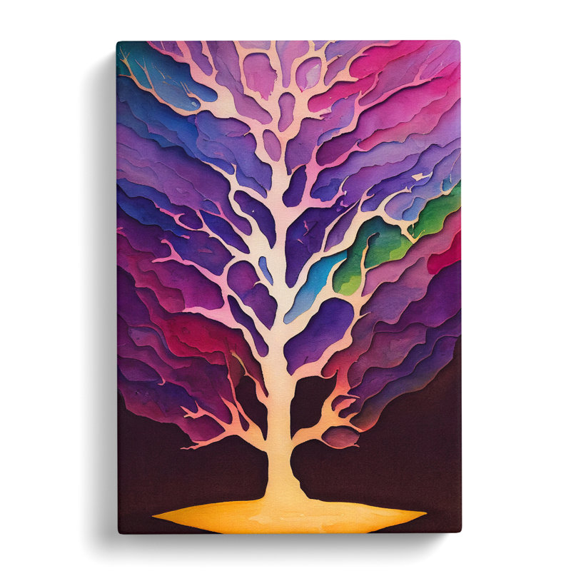 XV1022-4281X Sublime Tree No.1 Abstract - Print, No Matte, 50cm H x 35cm W, Wrapped Canvas