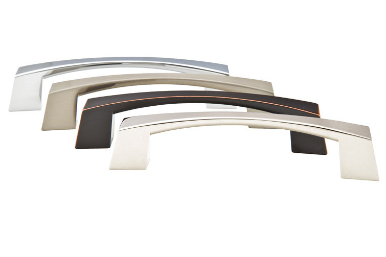 Sweep Arch Pull, Polished Chrome, 4"