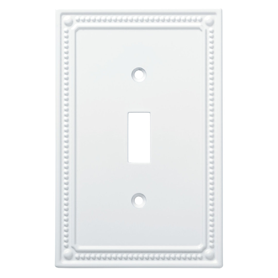 Classic Beaded 1-Gang Toggle Light Switch Wall Plate (Set of 3) Franklin Brass