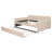 Full Size Upholstered Daybed With Trundle And Wood Slat Support For Comfort And Durability-428020447
