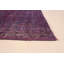 Tapis décoratif en laine noué à la main de conception unique 5 pi 6 po x 9 pi 3 po Bonsal de couleur Bourgogne foncé/Indigo