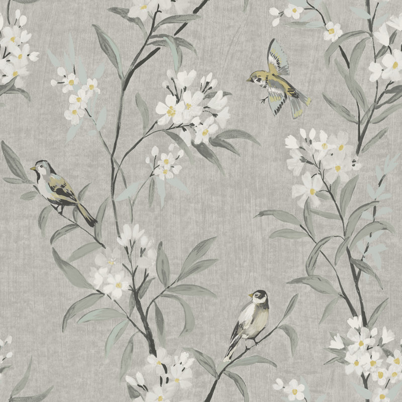 Papier peint thé vert olive, Gris