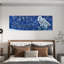 Art mural contemporain abstrait enneigé 60 x 28-1841672922