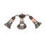 19" Wide Stained Glass Pond Lily 4 Light Fan Light-110857588