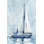 «Lone Sailboat II» par Emma Caroline - peinture sur toile tendue