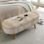 Repose-pieds moderne, banc de rangement ovale, banc de chambre-1202770296