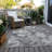 Machine Washable Indoor/Outdoor Chantille ACN1562 Gray Rug-1540093115