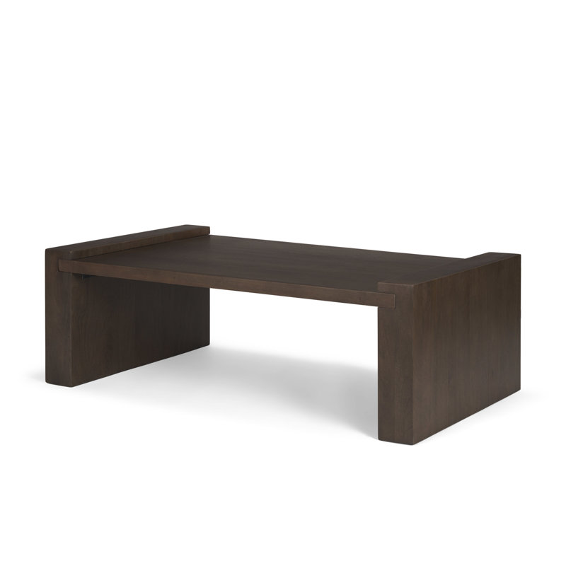 Table basse Wesson, Marron foncé
