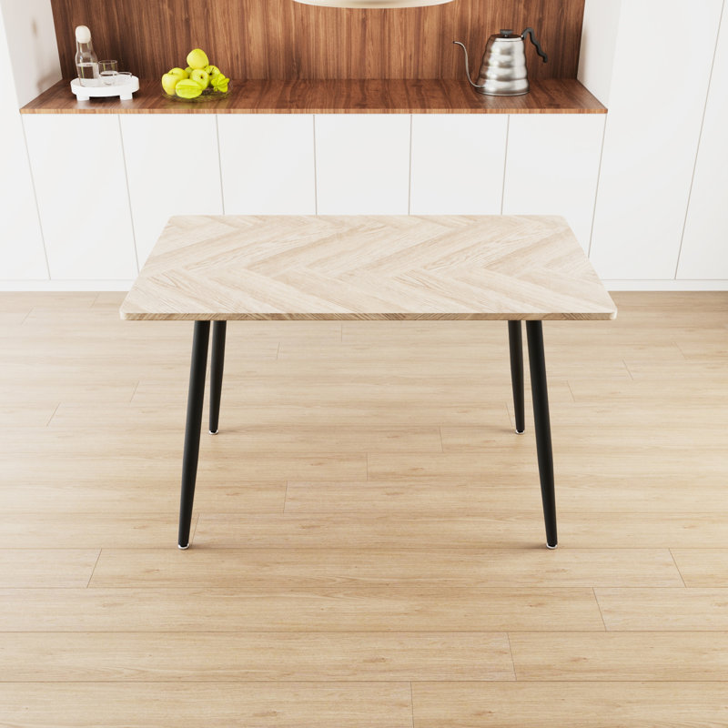 with Iron Base Dining Table