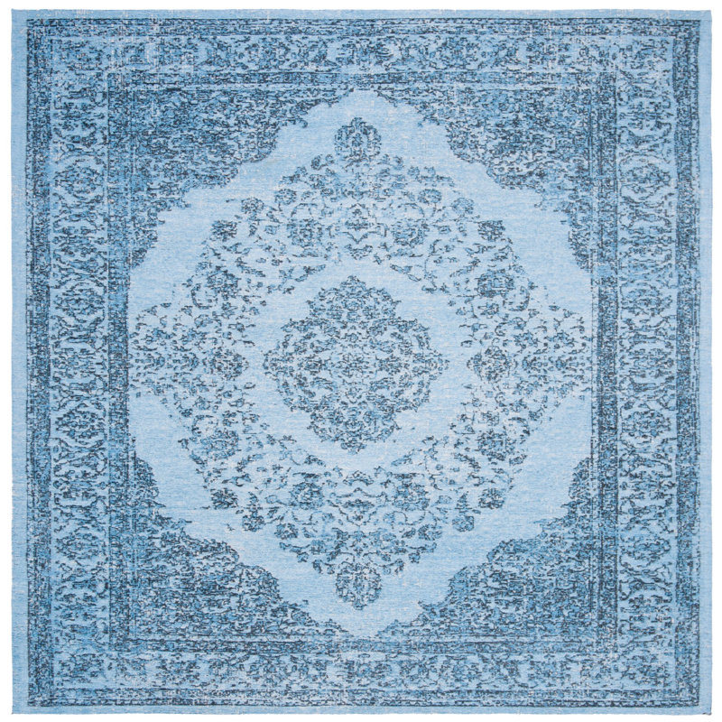 Spence Cotton Oriental Rug, Square 6'