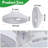 RGB Ceiling Fan With Lights, 16.5" Fandelier Low Profile Ceiling Fan, 3000K-6000K Dimmable & RGB Modern Flush Mount LED Ceiling Fan Light With Remote Control For Bedroom-1021756480