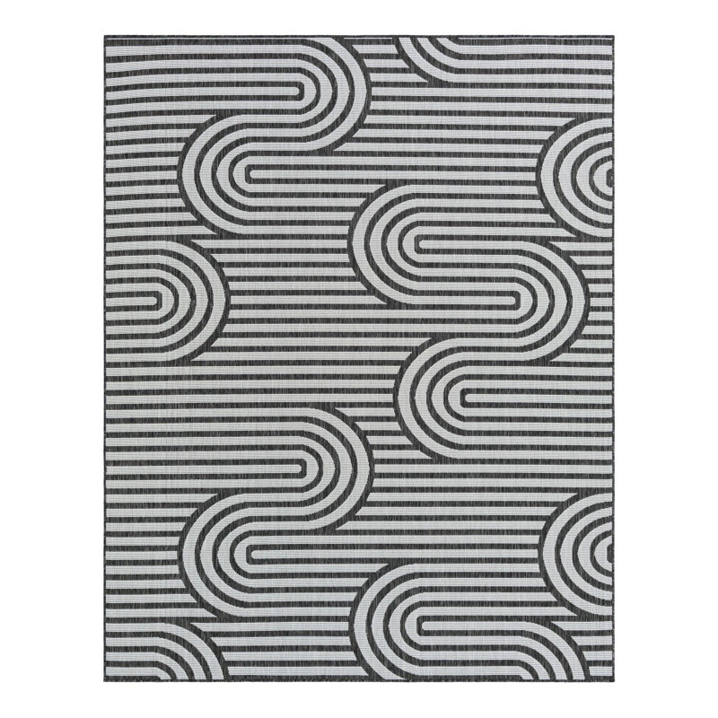 Geometric Indoor / Outdoor Rug, Rectangle 7'10" x 10'