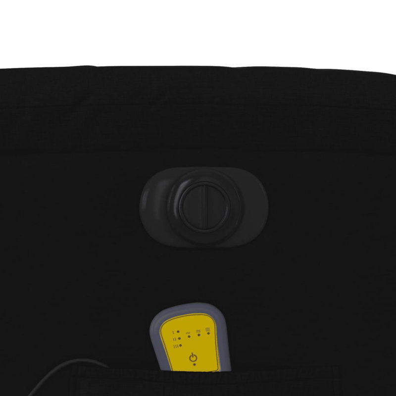 Upholstered Massage Chair, Black Fabric