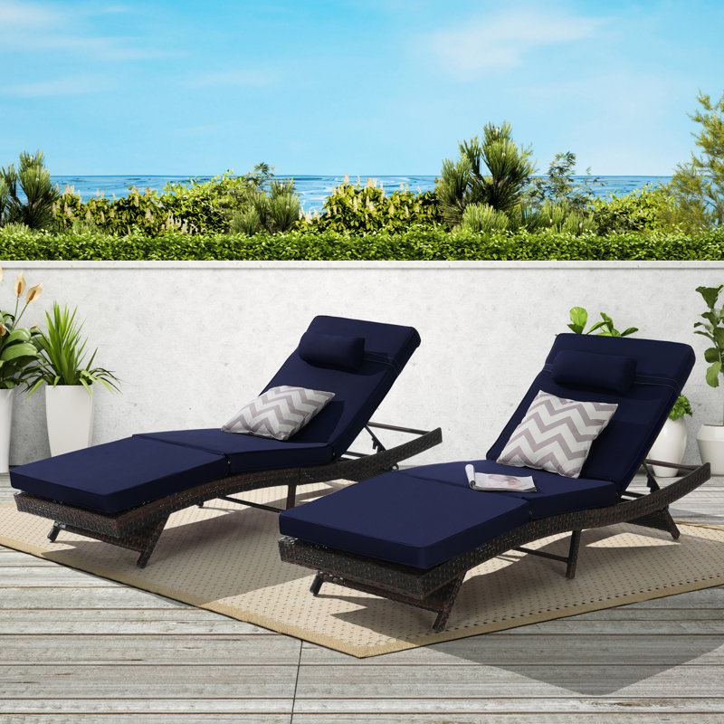 Fauteuil inclinable robuste - jusqu'à 600 livres pour 2 moments de détente, Bleu très foncé