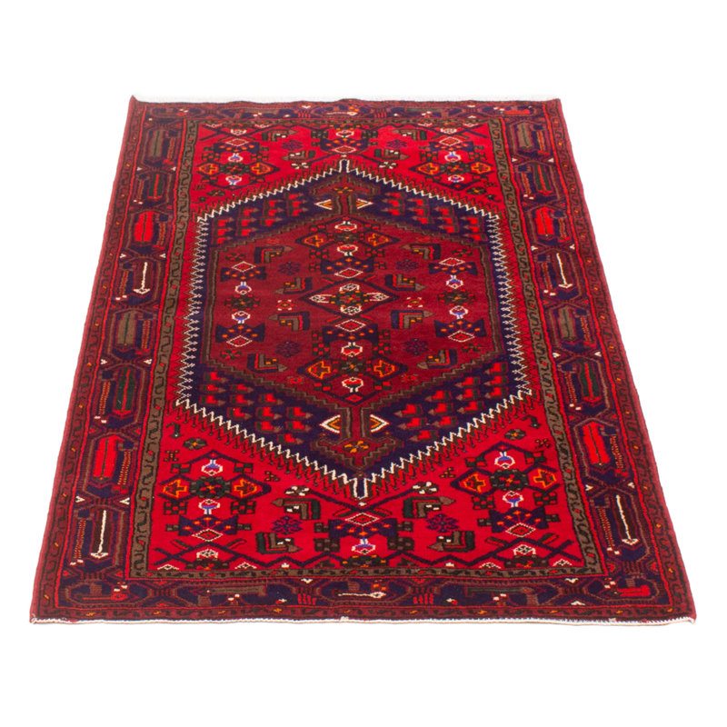 One-of-a-Kind 4'3" X 6'9" New Age Wool Area Rug in Red