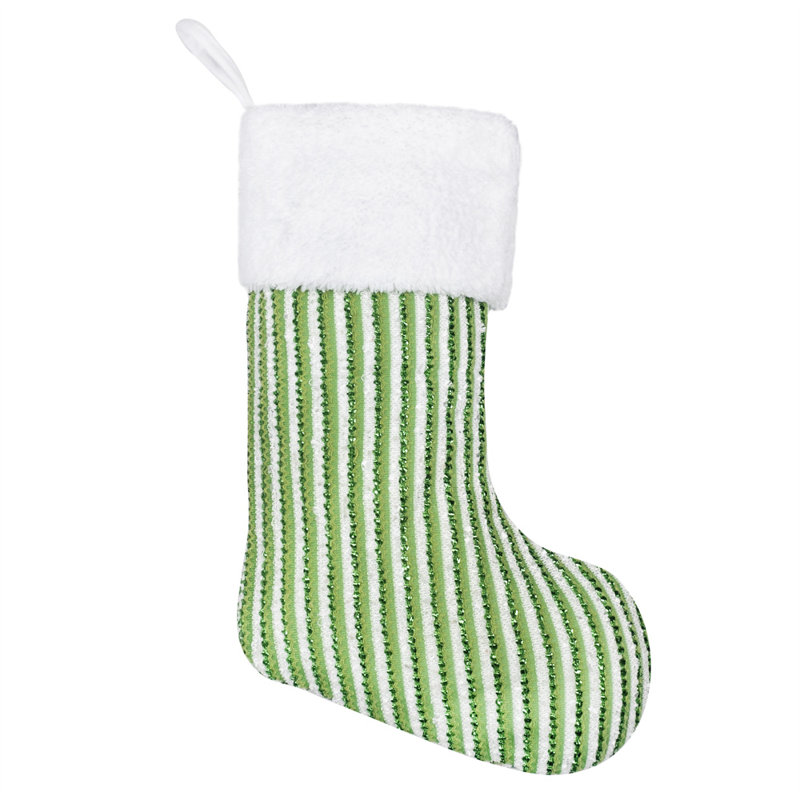Personnalisation personnalisée avec bas de Noël et script personnalisé, Oui, Vert