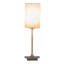 Square Stick Antique Brass Metal Bedside Table Lamp 