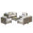 7 Piece Rattan Sectional Seating Group With Cushions