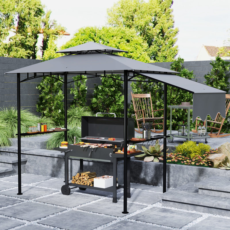 Pavillon de jardin 8 pi x 5 pi, Gris clair