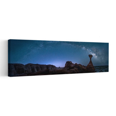 «Milky Way Desert Night Serene Abstract Contemporary Landscape Nature», art mural