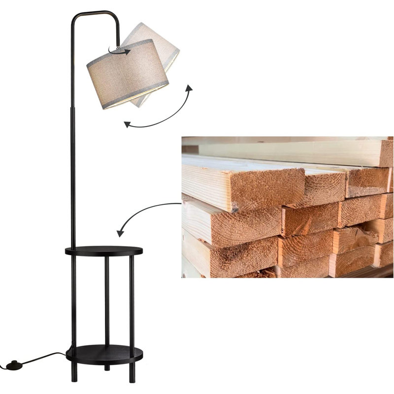 Ensemble de lampes de table et sur pied à DEL 2 pièces Cheston