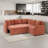 L-shaped Sectional Sofa With Hidden Storage Compartment-1779223016