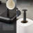 Swan SWKA18522BLKN Stealth Towel Pole & Mug Tree Set, Weighted Base, Scratch Resistant Base, Black