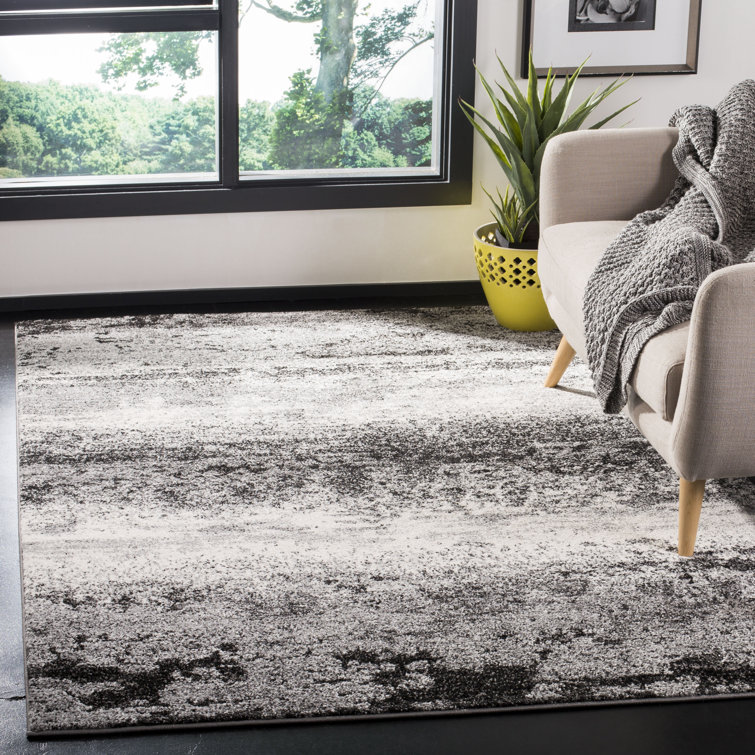 Docia Charcoal/Light Grey Area Rug