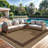 Beige/Brown Geometric Indoor/Outdoor Rug-658935347