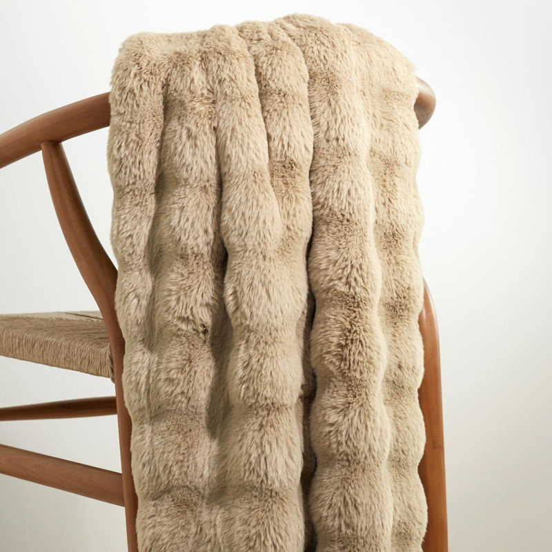 Fab Faux Throw, Sand