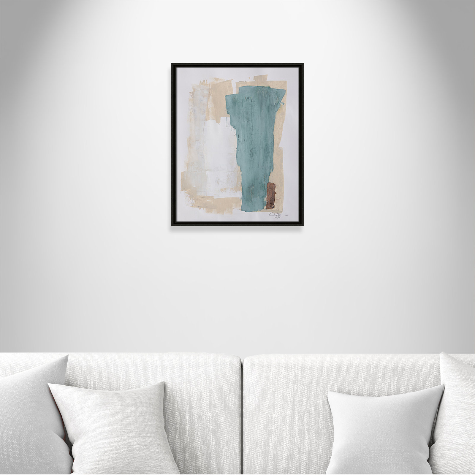 Hubbard "Together We Work-II" Print, Espresso Framed, 21.5" H x 17.5" W x 2" D
