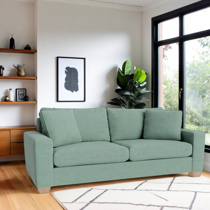 Anastase Upholstered 87'' Sleeper Sofa, Unfinished, Giovanna Moondust