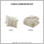 Ensemble d'édredon en coton 3 pièces Shay-101174458-101174455