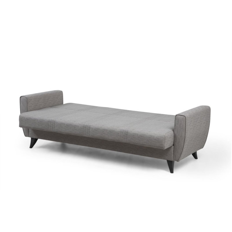 Allinson 207cm Upholstered Futon, Light Grey