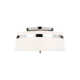 Rory 3 Light Fabric Semi Flush Mount