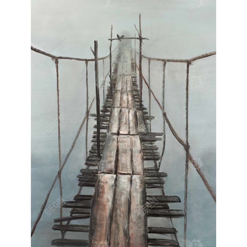 Old Abandoned Bridge Canvas | Scenic Home Decor Artwork