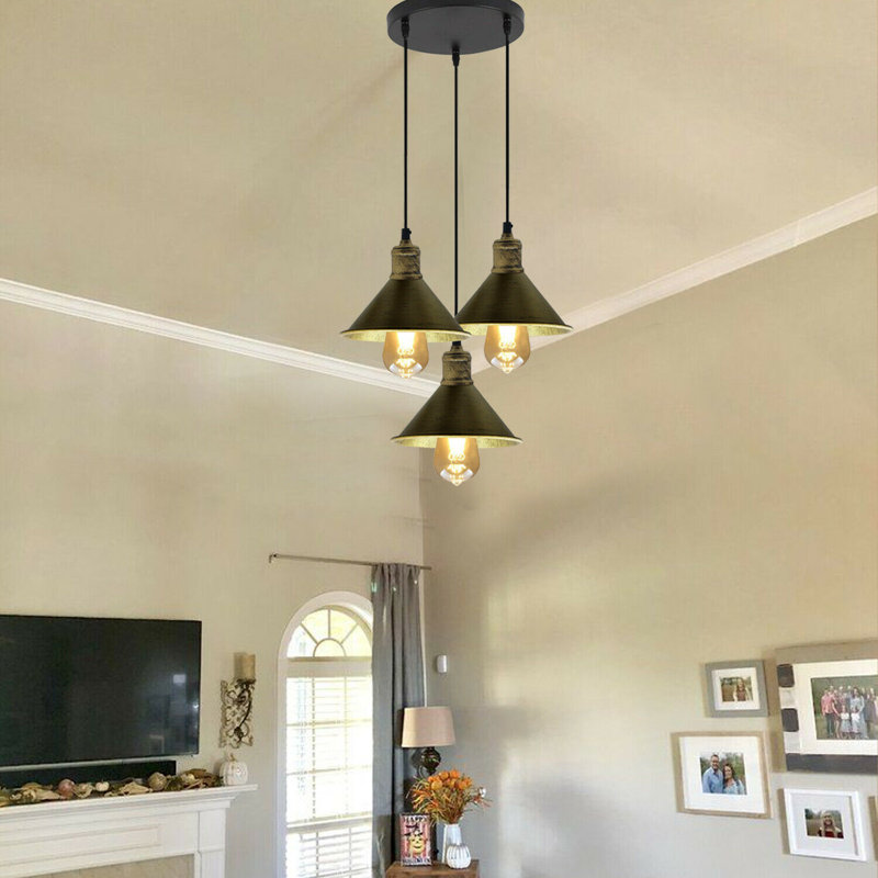 Wier 3 - Light Black Cluster Pendant