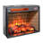 Infrared Quartz Heater Fireplace Insert - 23" Woodlog Version With Brick Design. 1500W Heat Output. 5000 /H. Realistic Flame. 4 Brightness Options. /Ul Approved. Double Features. Energy Efficient.