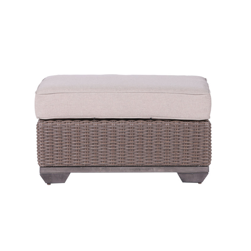 Wicker Outdoor Ottoman