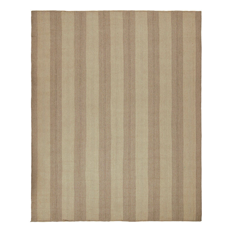 Wool Striped Area Rug