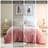 Shaggy Long Fur Ombre Comforter Mini Set - Ultra Plush Faux Mink Bedding Set with Dustproof Hypoallergenic Polyester Filling for Bedding Ensemble-112517372