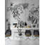 Papier peint amovible de style moderne avec cartes monochromes en ciment-1143138375