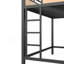 Grand cadre de lit mezzanine avec tablettes de rangement, panneau perforé, ports USB et lumières DEL-7921155-7921164