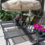 Ensemble de chaises longues d'extérieur PURPLE LEAF avec accoudoirs, 3 pièces, en aluminium, avec table d'appoint et roulettes, idéal pour la piscine et le jardin.-710572752