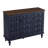 Melesio Retro 3 Door Storage Cabinet  Sideboard Buffet With Plaid Pattern Front