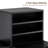 BarberPub L-Shape Nail Desk with Multiple Drawer and Storage Cabinet-588218139