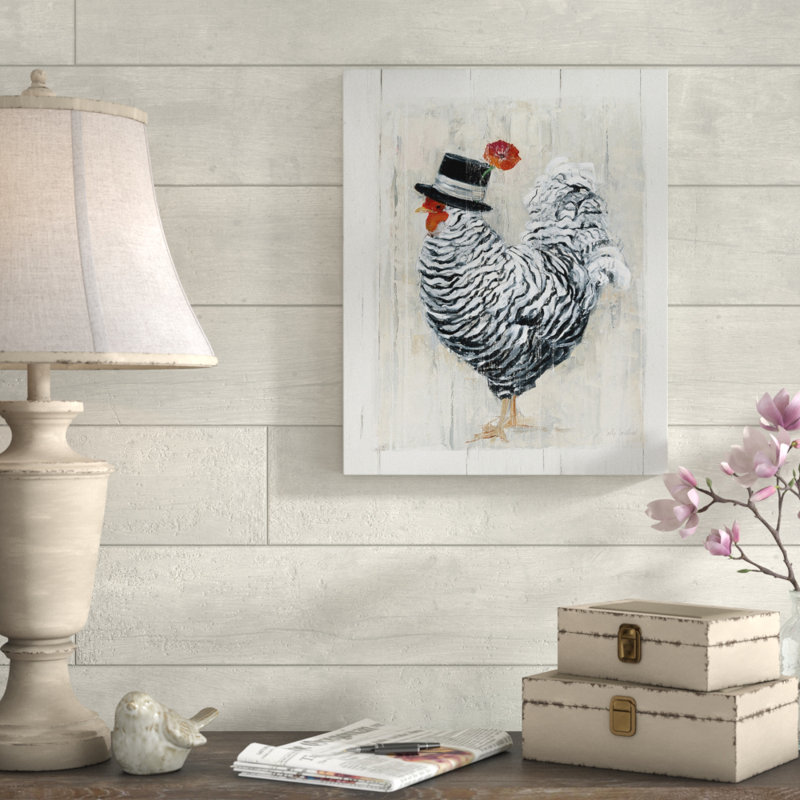 «Sunday Best Rooster», reproduction d'impression sur toile, H 36 po x l 48 po x P 1,5 po