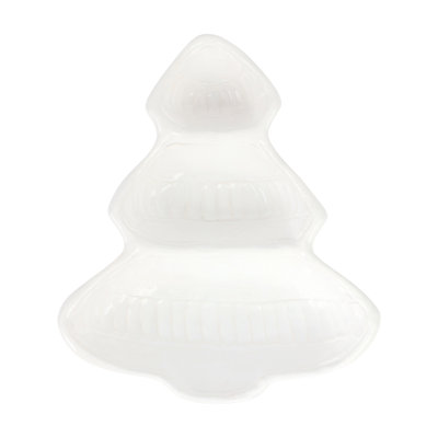 Pietra Natale Figural Tree Three-Part Server
