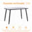 Modern Minimalist Glass Dining Table with Marble Texture-188619251