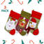 Bas de Noël en jute 17,5 po, ensemble de 3